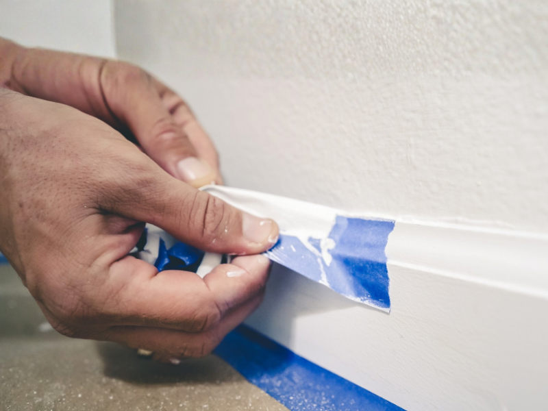 Frisch gestrichener Eingangsbereich