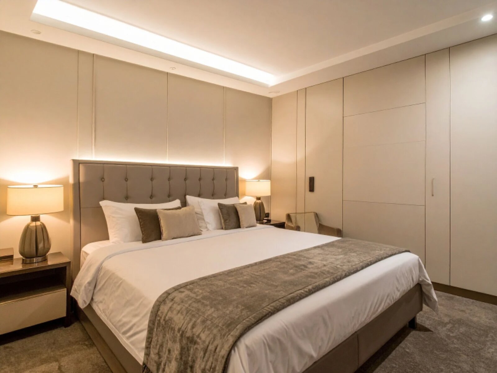 Trockenbau-Decke mit Lichtbändern